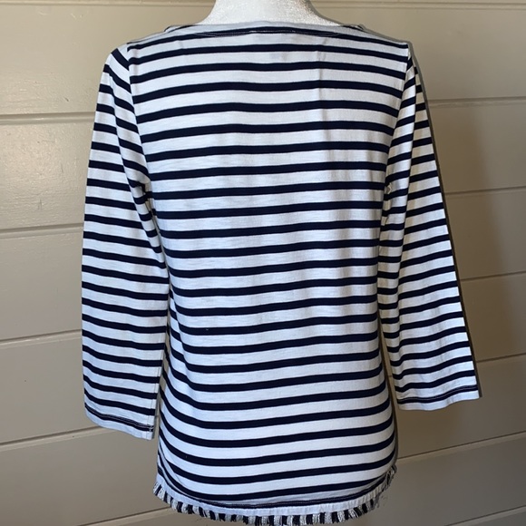 J. Crew Boatneck Striped Tee Size Small - Picture 8 of 12